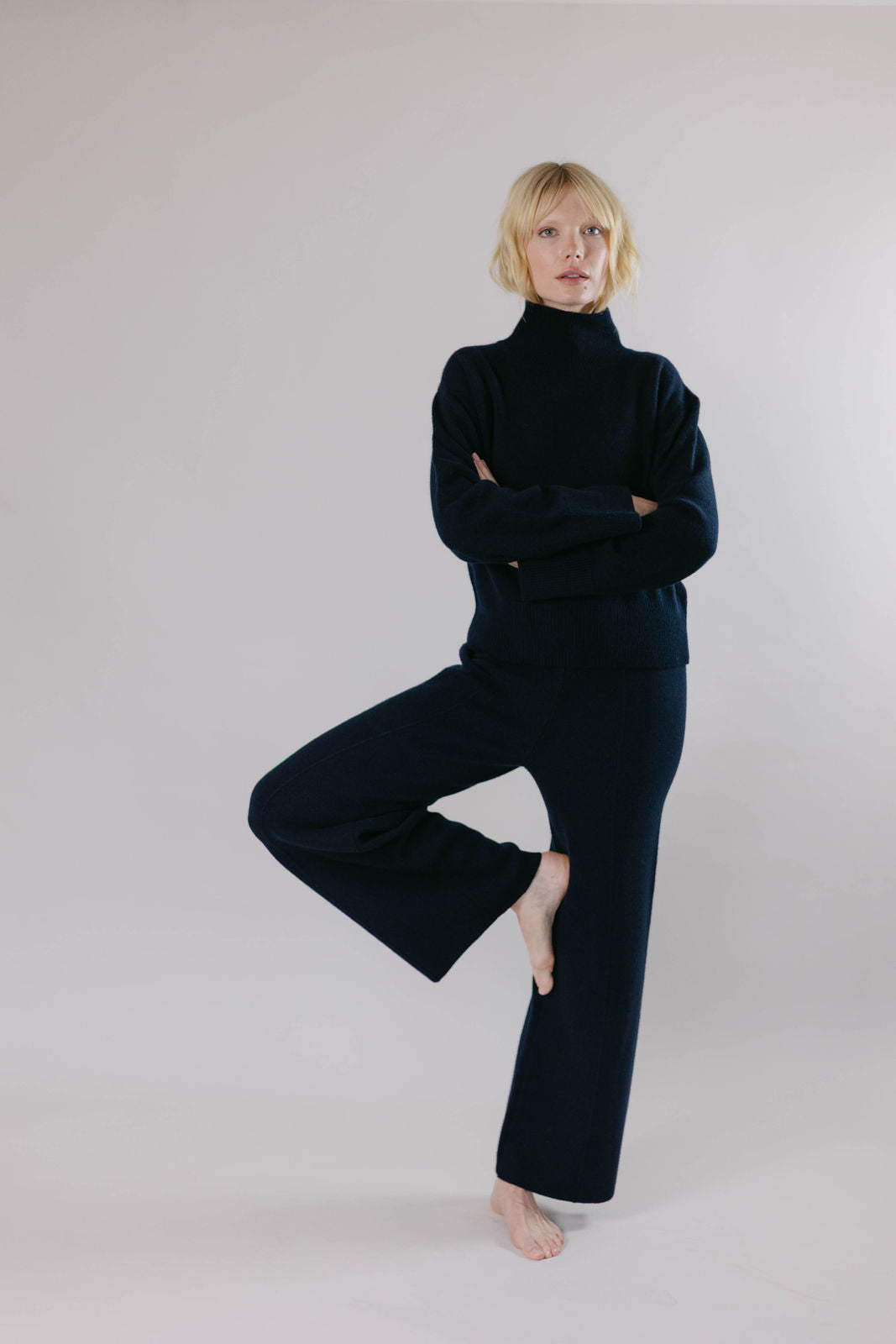 Turtleneck ESTELLE - blueberry