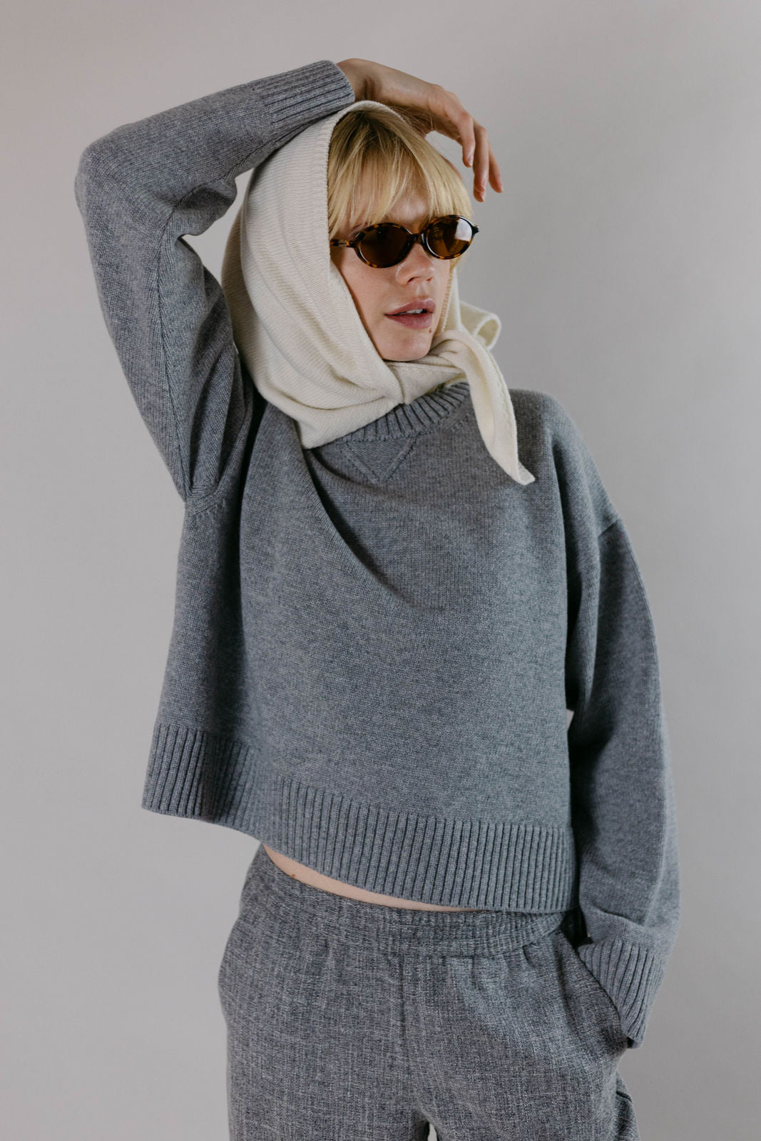 Dreiecksschal LENI - vanilla