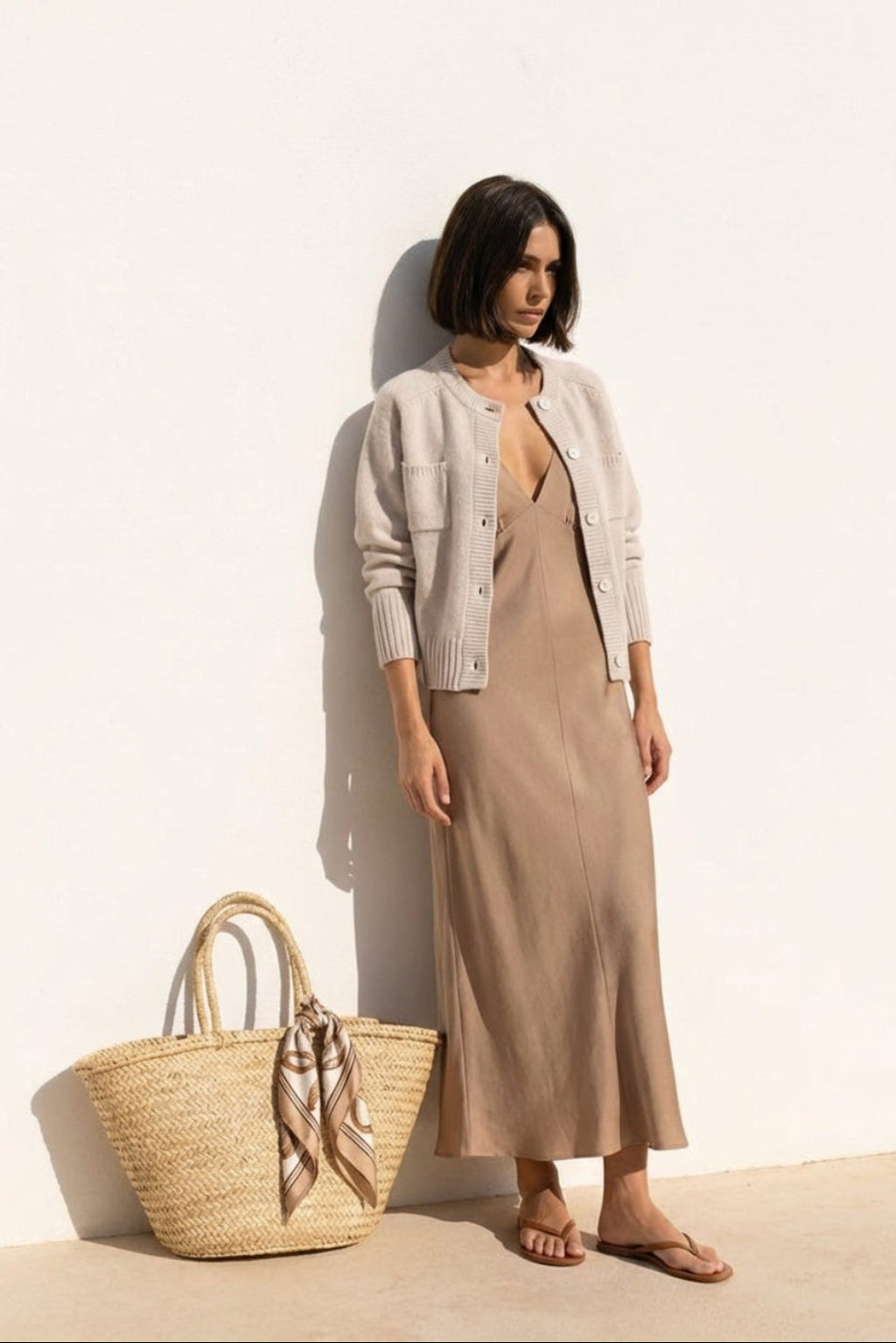 Cardigan SALLY - sheep white - helle Knöpfe