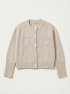 Cardigan SALLY - sheep white - helle Knöpfe